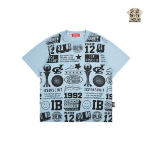 [아이스비스킷]IB42TR519 올스타블랙프린트티셔츠