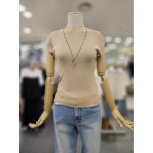 오조크 세이브존01 나일론 베이직 라운드 캡소매 스웨터 HOTMCWR550