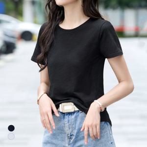 [카라]KARRA 멜란지라운드티셔츠_A5M0663