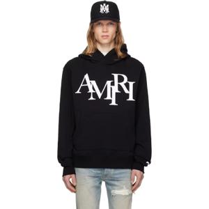25 SS 아미리 남성 블랙 아미리 스태거 후드티 252886M202012