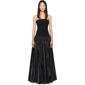 25 SS 코페르니 여성 블랙 뷔스티에 프린세스 맥시 드레스 252325F055000