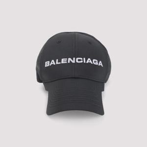 발렌시아가 모자 834399 4F2B7 1077 BLACK WHITE