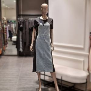 [알렉시스엔] 제시뉴욕 데님배색 반팔원피스 BFM5PNDA9820
