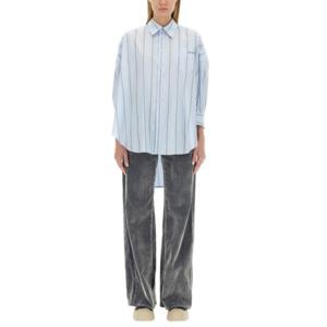 마르니 블라우스 셔츠 CAMA0567S0 UTC313STB24 AZURE