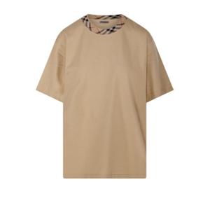버버리 반팔 티셔츠 8112803 B8626 FLAX