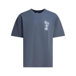 스투시 남성 블루 반팔 티셔츠 19051130806 NAVY