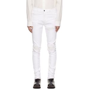 아미리 청바지 화이트 MX1 데님 진 252886M186027