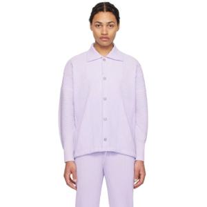 Homme Plisse Issey Miyake 재킷 퍼플 먼슬리 컬러 페브러리 재킷 241729M180019
