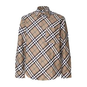 버버리 긴팔 셔츠 8095342 C1202 BEIGE VINTAGE check