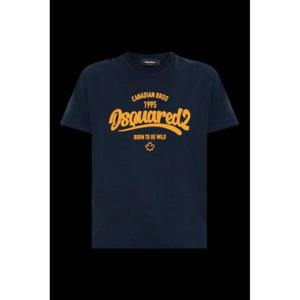 Dsquared2 슈퍼 네거티브 다이드 본 투 비 와일드 티셔츠 S75GD0488D20035 524 TP942032647