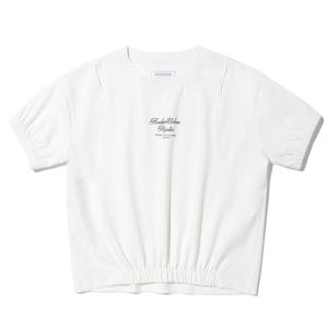 [인터크루](O/화이트/여성)(암홀컷팅세미크롭반팔티)( ITY2TM56A