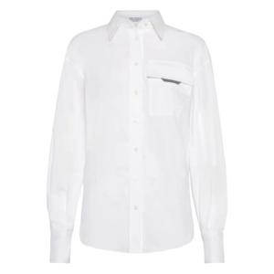 브루넬로 쿠치넬리 셔츠 M0091MY516 C159 WHITE