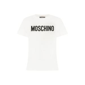 모스키노 반팔 티셔츠 251E07130541 1001 Bianco