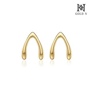 골드앤 14K 위시본 小 귀걸이 YG