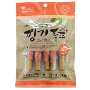 [엔터펫]핑거푸드 국산수제간식120g(닭고기 핫도그)