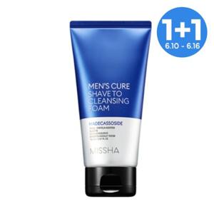 [1+ 1][미샤] 맨즈큐어 쉐이브 투 클렌징 폼 150ml