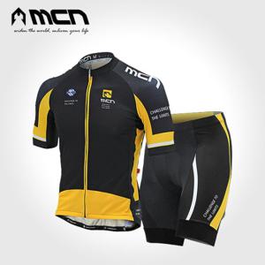 MCN 여름 자전거의류세트 이녹스옐로우 반팔 4부바지