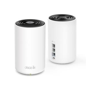 티피링크 Deco XE75 Pro(2팩) 50+평 AXE5400 Wi-Fi 6E 트라이밴드 통합 홈 메시 시스템