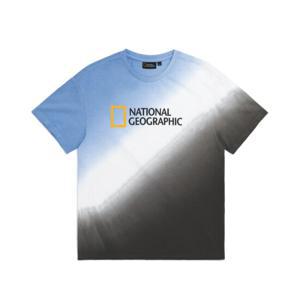 내셔널지오그래픽 K222UTS720 키즈 사선 스텝다잉 반팔 BLUE