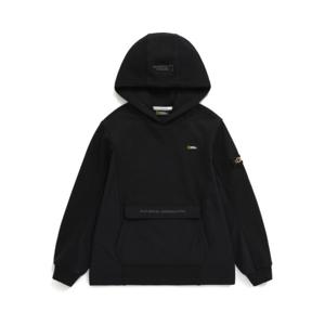 [내셔널지오그래픽 키즈] K233UHD940 우븐 배색 후드티 CARBON BLACK