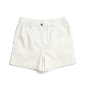 [내셔널지오그래픽 키즈] K232GHP030 여아 숏 데님 팬츠 WHITE