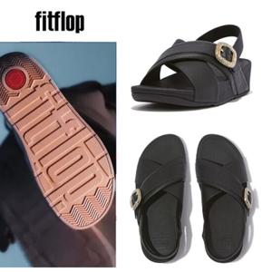 핏플랍 [FITFLOP] FFSO4E115BK 24SS 루루 크리스탈-버클 레더 백스트랩 샌들_블랙 여성샌들