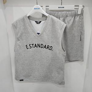 [에꼴리에]브이넥 스탠다드 셋업 조끼   상,하세트(24B07010702)