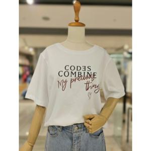 [코데즈컴바인] 크롭 반팔티셔츠 (CJC-TS502W8)