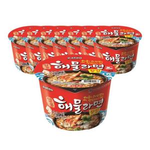 팔도 일품 해물라면 왕컵 110g 8개