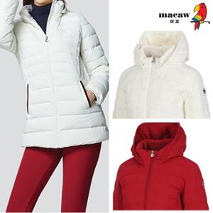 [마코] (여성)심플 컬러 후드넥 덕다운 패딩 점퍼_MLW4DJ12