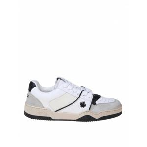 [DSQUARED2] 남성 트레이너 블랙 앤 화이트 레더 스웨이드 스니커즈 SNM031501607269M072 /8