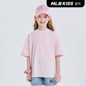 [MLB키즈 공식] 25SS 베이직 스트릿 그래피티 티셔츠 NY (L.Pink) 7ATSB1153-50PKL