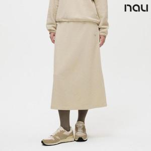 나우  (1NUSKF4502_LE) W리프플리스스커트 L.BEIGE