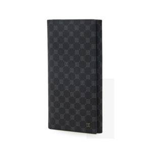 [닥스핸드백] 루이스 PVC 블랙 로고패턴 장지갑 DBWA5E121