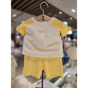[블루독베이비] 25 SS(YE)와플상하세트 4537067204   등원 백일 돌 선물 여름 신상 상하복 유아 (453706720