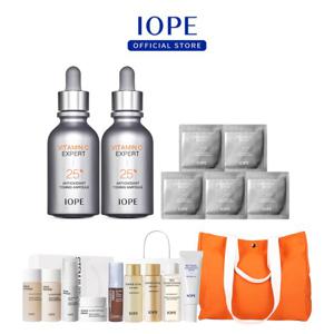 [5%더블쿠폰] 아이오페 비타민C 엑스퍼트 25% 항산화 토닝앰플 23ml 2개 (오렌지 숄더백 증정)
