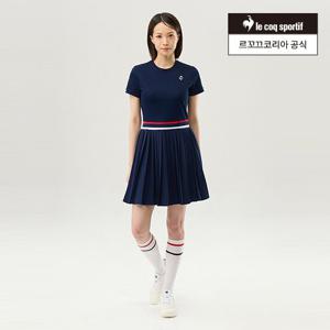 [르꼬끄공식] 우븐 하이브리드 PK 라운드넥 원피스 (QQ122TOP31)