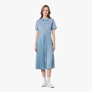 라코스테 공식 여성 밑단 플리츠 반팔 폴로 드레스 EF408E-55G T01