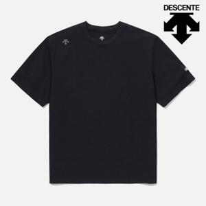 [데상트]데상트 듀얼리스 와펜 우븐 반팔 티셔츠 SP221DTS44BLK0
