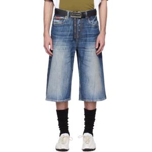 25 SS 마틴로즈 남성 블루 데님 쇼츠 251892M193006