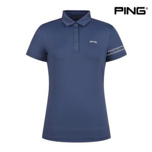 [핑]PING 여성소매메쉬카라 반팔 티셔츠 122C2TO952 NA 골프 반