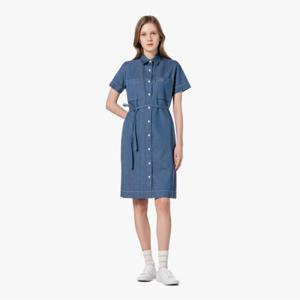 라코스테 공식 여성 NEW 데님라이크 드레스 EF412E-55G L99