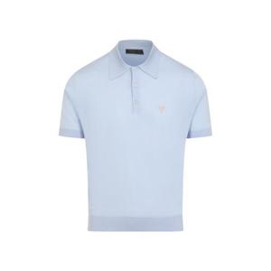 프라다 폴로 티셔츠 UMF003SOOO16UP F0012 Light Blue