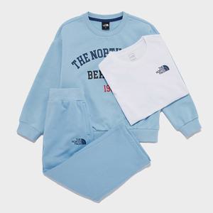 [노스페이스] 키즈 스쿨데이 3PCS 세트 NM5MR03W_LBL