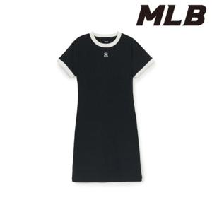 MLB (3FOPB0453-50BKS) 여성 베이직 슬림핏 골지 원피스