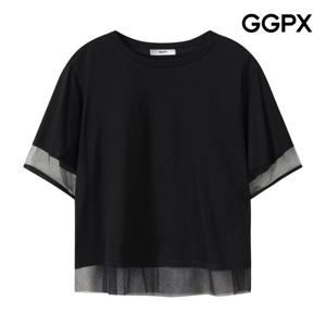 [GGPX] 레이스 레이어드형 포인트 티셔츠 (GP4TS049F)