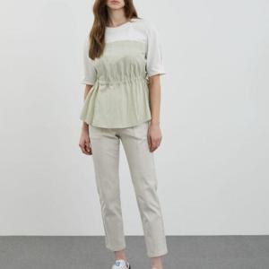 올리비아로렌 H 우븐패치 티셔츠 VVCAS4M3271