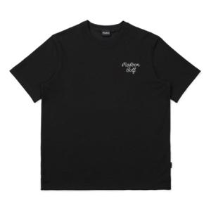 말본골프반팔티 KQJ M5123PRS02BLK 버킷 유니 라운드 티셔츠 BLACK