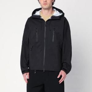 PURPLE MOUNTAIN OBSERVATORY Black zip jacket in nylon PMO0092NY/Q_PMO-BLK