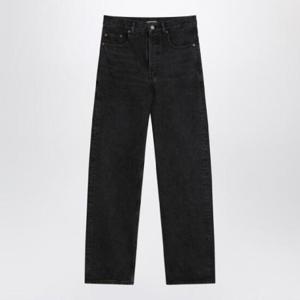 SAINT LAURENT Black Carrot-Fit jeans with a washed effect 824083Y06CA/Q_YSL-1319
